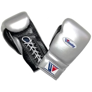 Juego de combate de boxeo profesional ganador, superventas, equipo de protección con logotipo personalizado negro/gris, gancho ajustable para correa de muñeca - Product Image 2