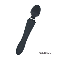Masseur vibrant rechargeable double extrémité 10 modes étanche en silicone pour point G et clitoris pour femmes