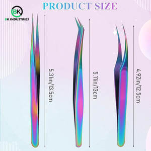 Pinces à cils personnalisées avec logo pour OEM et vente en gros, pinces à cils volumineuses pour extensions de cils 2D à 6D - Product Image 3