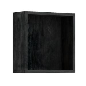 Unità a muro a cubo aperto in olmo scuro dimensioni 34x34x13 cm per bagno camera da letto ingresso confezione da 1 - Product Image 1