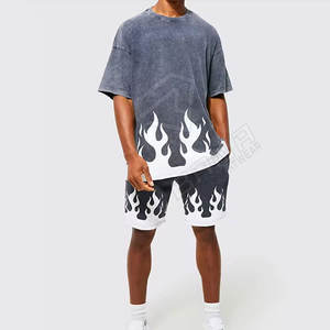 T-shirt surdimensionné 100% coton personnalisé pour hommes motif solide imprimé Logo Premium Plus Size Long 220 Grammes Poids du tissu - Product Image 4