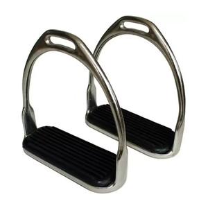 Étriers d'équitation confortables de longue durée en acier résistant à la rouille avec culotte de conception de stabilité de poignée de pied - Product Image 1