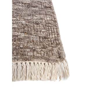 พรมขนสัตว์ถักมือสีเบจน้ำตาล AKWT-1060 ลายพรมแบบจิ๊กซอว์รูปทรงสี่เหลี่ยมผืนผ้า สำหรับห้องนั่งเล่น ทางเข้าบ้าน และโถงทางเดิน - Product Image 4