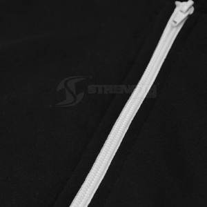 2025 meilleur prix sweats à capuche zippés pour hommes vêtements d'hiver de qualité avec impression numérique motif solide en Stock - Product Image 4