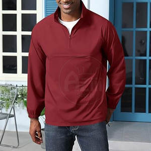 Chaqueta cortavientos con cremallera recubierta de alta calidad con cuello levantado Ropa de moda de invierno Logotipo frontal personalizable - Product Image 2