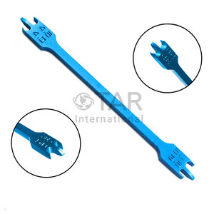 เกจวัดความสูงทำจากสเตนเลสสตีลเคลือบสีฟ้าสำหรับจัดฟันฟันที่มีคุณภาพสูง - Product Image 5