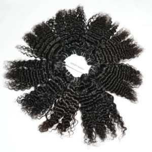 Vente en gros 100% naturel cuticule alignée lâche vague profonde Style noir brut indien vierge Extensions de cheveux pour les femmes approvisionnement en vrac - Product Image 4