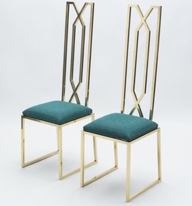 Silla de jardín Bistro de hierro con acabado negro de diseño moderno, ligera, apilable para uso en exteriores e interiores en restaurantes - Product Image 6