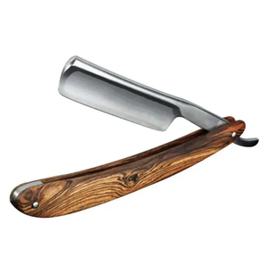 Nueva maquinilla de afeitar profesional para peluquero, cuchillas súper afiladas de un solo lado, maquinillas de afeitar para hombres con mango de madera - Product Image 3