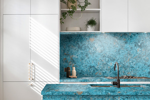 Plans de travail personnalisés pour cuisines et salles de bain en quartz Calacatta, comptoirs en pierre naturelle, dalles de quartz Calacatta Carrara pour projets hôteliers - Product Image 1