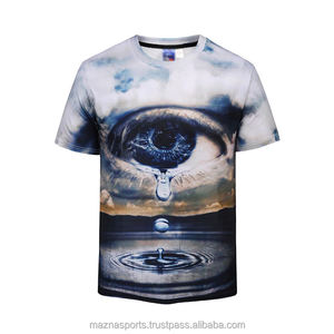 Short Sleeve Solid Color Round Neck <b>100</b>% <b>Polyester</b> Printed Sublimation Graphic T <b>Shirt</b> for Men - Product Image 6