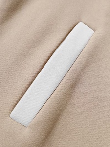 Men's Varsity Windbreaker Jacket Solid Color Canvas Casual Winter Turn-down Collar Regular Sleeve <b>Covered</b> <b>Button</b> Closure Front - Product Image 5