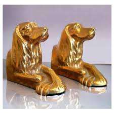Estatuas de perro del zodiaco de latón puro, estatuilla de decoración China para el hogar y la Oficina, sujetalibros de riqueza y buena suerte, sujetalibros de ciervo Vintage - Product Image 5