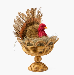 Cuenco pequeño de ratán hecho a mano con material natural, respetuoso con el medio ambiente, estilo bohemio rústico, accesorio decorativo sostenible para el hogar - Product Image 2