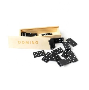 Juguete de dominó firme y resistente, juego de dominó seguro y estable, regalo de cumpleaños para la familia, reunión para niños, fiesta de vacaciones (negro) - Product Image 2
