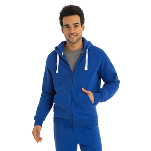 Sweat à capuche d'hiver à la mode pour hommes, coupe ajustée, anti-rides, avec poches, couleur unie, grande taille, fabriqué au Bangladesh - Product Image 3