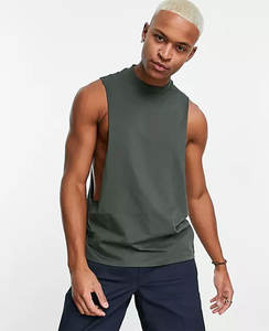 Bulk Wholesale <b>Men'S</b> Ribbed Tank Tops Custom Gym <b>Stringer</b> Ribbed Breathable Cotton Tank Top for <b>Men</b> - Product Image 2