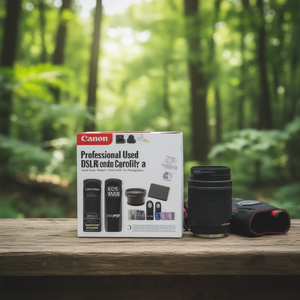 Appareil photo reflex numérique professionnel d'occasion avec objectif zoom 18-55 mm et kit de 3 objectifs pour la photographie - Product Image 3
