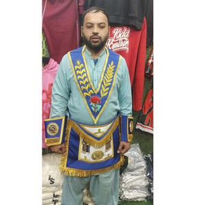 Ensemble de Régalia de Maître Maçon de la Loge Bleue, Ensemble Tablier Bleu Royal et Or, Tablier et Collier Fait Main, Tablier de Grand Prêtre de l'Arche Royale Maçonnique - Product Image 3