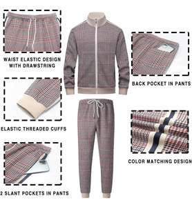 Trajes de chándal para hombre de baja tasa y buen material Servicios OEM buena venta y diseño popular para trajes de chándal para hombre - Product Image 5