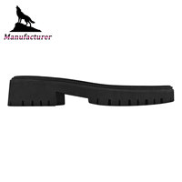 Wolf Brand Semelle extérieure de bottes Martin pour hommes Semelles en caoutchouc fabriquées en usine en gros Semelles antidérapantes épaisses Semelles de bottes à talon bloc
