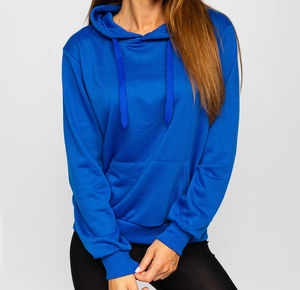 Primavera entrenamiento personalizado 2 piezas sudaderas con capucha de las mujeres de secado rápido transpirable de gran tamaño mujeres de algodón orgánico sudaderas con capucha de las mujeres personalizadas - Product Image 1