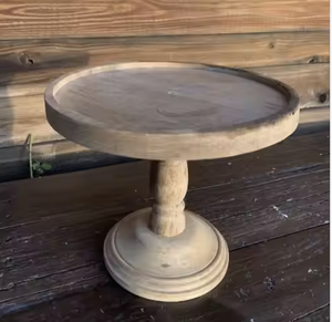 Support à gâteau en bois rond poli de haute qualité pour gâteaux de mariage fabriqués par Tayyab Handicraft - Product Image 5