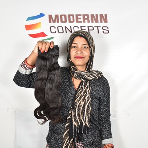 Bodywave Unprocessed Bundles Cuticle Aligned Indian Raw Wholesale None <b>Tangle</b> Vendor Virgin Temple Human Hair Extensions - Product Image 2