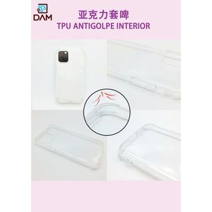 Étui en acrylique DAM pour iPhone 15, intérieur en TPU, protection anti-choc - Product Image 1