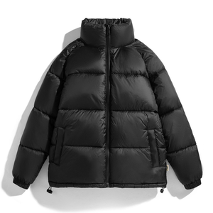 Veste à bulles d'hiver de haute qualité pour hommes taille XL coupe-vent à capuche col montant respirant mince toile enduite impression de logo personnalisé - Product Image 4