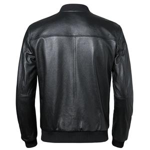 Veste en cuir de mouton véritable pour hommes col montant 100% manteau en cuir de vachette coupe ajustée pour le printemps automne veste asiatique taille 5XL pour hommes - Product Image 2
