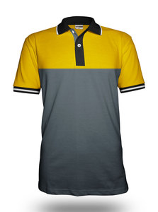 Polos personnalisés noirs et rouges à manches courtes Tissu en jersey imprimé polyester 100% de haute qualité Taille XL - Product Image 4