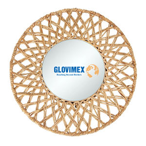 Haute bonne qualité jacinthe d'eau petit miroir rond salle de bain miroir décor personnaliser taille couleur décors à la maison luxe - Product Image 1