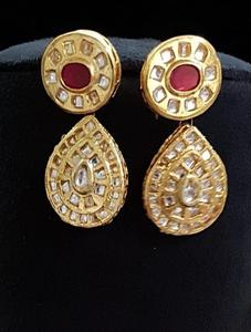 Conjunto de collar y pendientes de cobre de latón elegante y atemporal para mujer, joyería con forma de flor con cuentas para bodas y regalos - Product Image 2