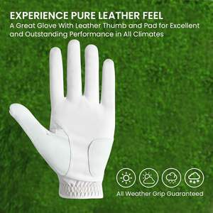Article Tendance Gants de golf en cuir de chèvre personnalisés de haute qualité pour hommes Gants de sport en matériau durable aux normes internationales - Product Image 5