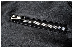 แจ็คเก็ตหนังซิปข้างสำหรับผู้ชายแจ็คเก็ตหนังสไตล์แฟชั่นใหม่สำหรับผู้ชาย - Product Image 6