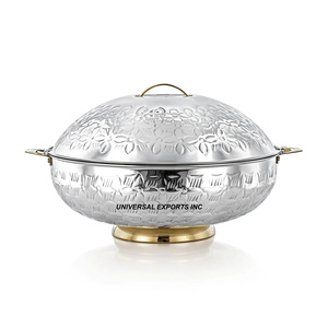 Chauffe-plat de luxe en acier inoxydable, design original, nouvelle cocotte décorative de haute qualité, diamètre 24 cm, compatible lave-vaisselle - Product Image 6