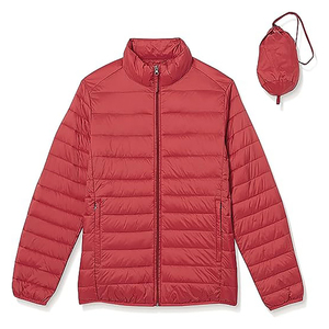 Chaqueta acolchada con capucha ligera y resistente al agua para hombre, chaqueta de talla grande 8XL 9XL 10XL 11XL, naranja para primavera y otoño - Product Image 5