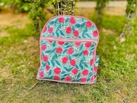 Indiase Handgemaakte Bohemian Katoenen Gewatteerde Rugzak-Milieuvriendelijke Zomerreisschoudertas Tiener Schoolrugzak