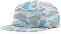 Casquette de relance personnalisée en corde de Ri-256 ajustable à 5 panneaux Chapeau camouflage d'extérieur Chapeau de camionneur à bord plat OEM au Vietnam