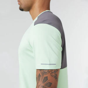 Ensemble de course d'été décontracté pour hommes T-shirt et pantalon à manches courtes fin et respirant à la mode délavé et teint par cravate haut et bas - Product Image 3