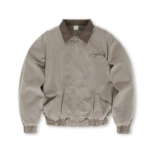 Chaqueta informal con cremallera frontal aislada para hombre Chaqueta cortavientos de lona para hombre Chaqueta de invierno - Product Image 2