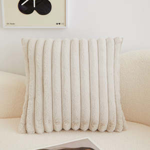 Cojín decorativo reversible Fancy & Stacy de 18x18 pulgadas, cuadrado, mezcla de poliéster, extraíble con cierre de cremallera - Product Image 2