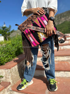 มาใหม่มือเครื่องมือขอบกระเป๋าถือAztecอานผ้าห่มสลิงกระเป๋าBohemian Designที่ไม่ซ้ํากันสไตล์คุณภาพสูงกระเป๋าสําหรับสตรี - Product Image 5