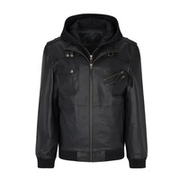 Blousons Bomber d'Hiver en Cuir pour Couples, Col Montant, Boutons Cachés, Doublure Polaire et Coton Écologique, Teint Uni