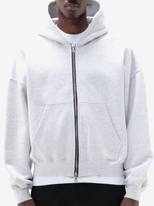 Oversized 600GSM Brushed Sweatshirt 100% Cotton Hoodie Pre-shrunk and Dyed Soft Comfortable Relaxed Fit for Winter - Product Image 2