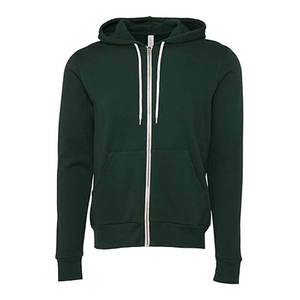 Sudadera con Capucha Bella Canvas de Alta Calidad, Personalizable con Logotipo, de Algodón y Felpa, Diseño Tri-Blend, con Cierre y Logotipo Impreso - Product Image 1