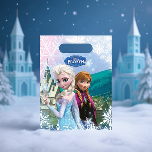 Sacs cadeaux en plastique Frozen 23 x 16,5 cm, 8 pièces, pour emballage cadeau et célébrations - Product Image 3
