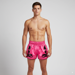 Short de Muay Thai brodé sur mesure Vêtements de sport durables de Kickboxing Shorts de Muay Thai imprimés Short d'entraînement de boxe MMA OEM - Product Image 2