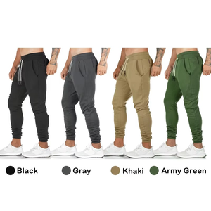 Logo personnalisé Slim Fit Gym Wear Taille élastique Pantalons de survêtement en coton pour hommes Joggers de sport Pantalons pour hommes Pantalons - Product Image 2